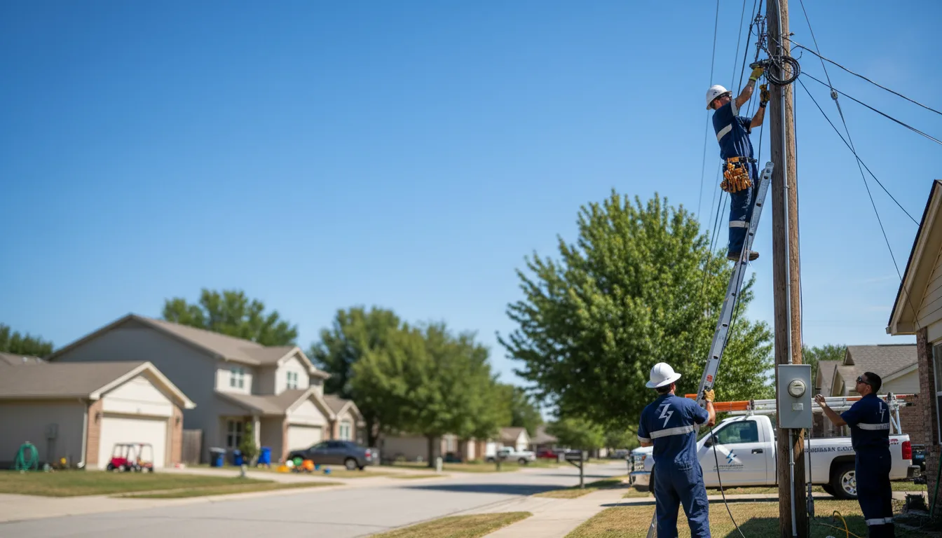 Residential electrician providing installation services in Bassett, VA